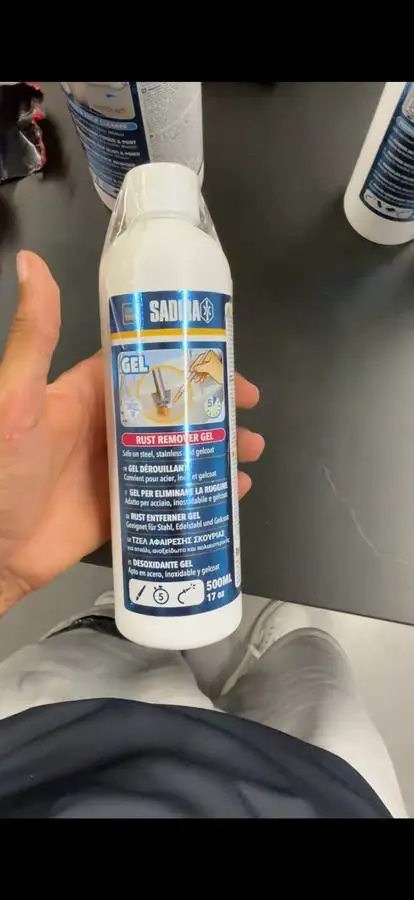Sadira Rust Remover Gel, gel desoxidante profesional para barcos, apto para acero inoxidable y gelcoat